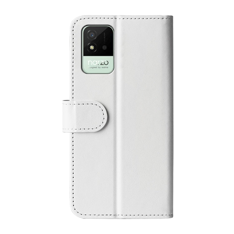 For OPPO Realme Narzo 50A R64 Texture Single Horizontal Flip Protective Case with Holder & Card Slots & Wallet& Photo Frame