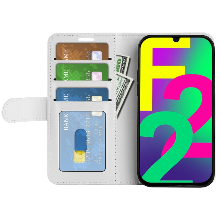 For Samsung Galaxy F22 R64 Texture Single Horizontal Flip Protective Case with Holder & Card Slots & Wallet& Photo Frame