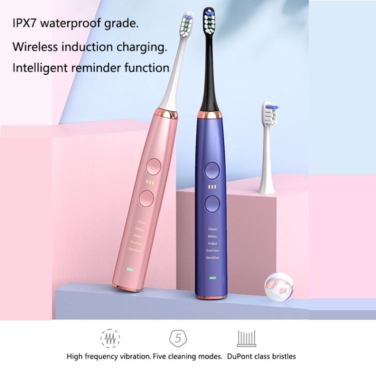 Wireless Induction Charging Ultrasonic Electric Toothbrush