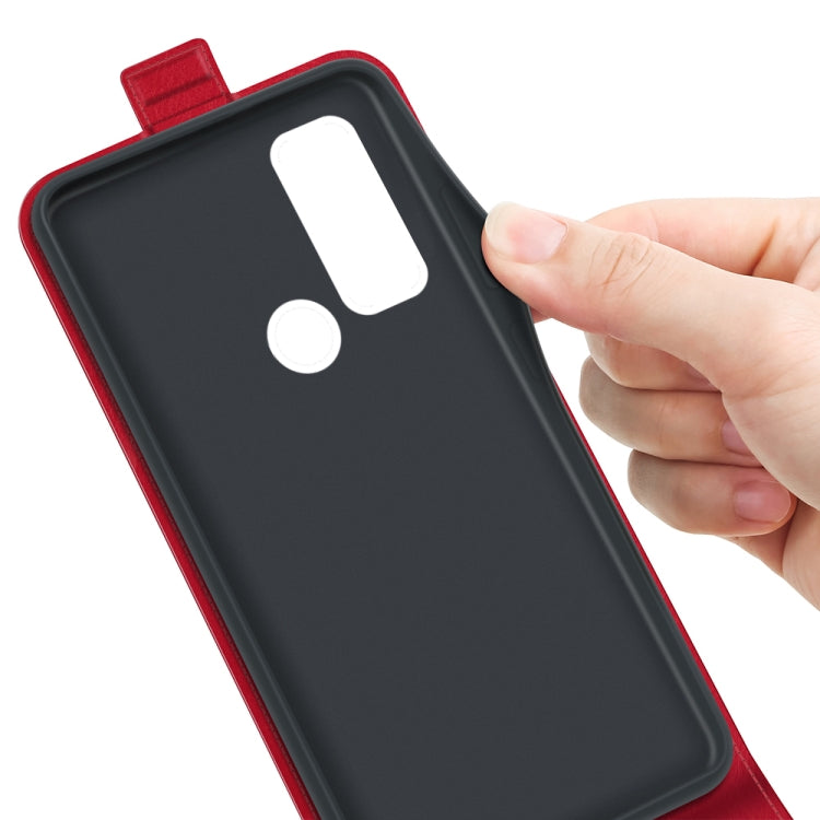 For TCL 20 R 5G R64 Texture Single Vertical Flip Leather Phone Protective Case with Card Slots & Photo Frame