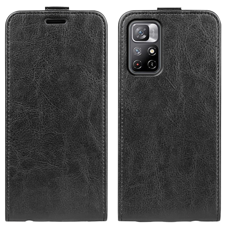 For Xiaomi Redmi Note 11 R64 Texture Single Vertical Flip Leather Protective Case with Card Slots & Photo Frame