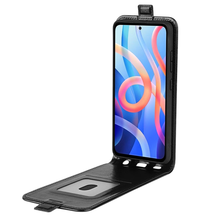 For Xiaomi Redmi Note 11 R64 Texture Single Vertical Flip Leather Protective Case with Card Slots & Photo Frame