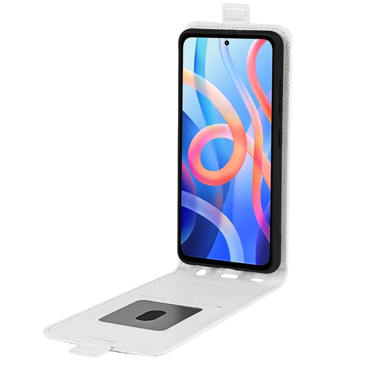 For Xiaomi Redmi Note 11 R64 Texture Single Vertical Flip Leather Protective Case with Card Slots & Photo Frame