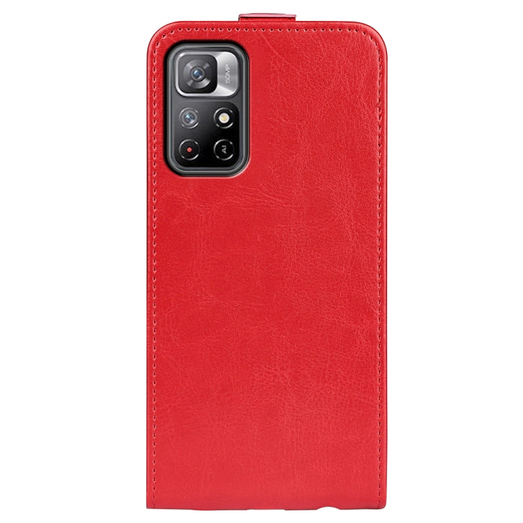 For Xiaomi Redmi Note 11 R64 Texture Single Vertical Flip Leather Protective Case with Card Slots & Photo Frame