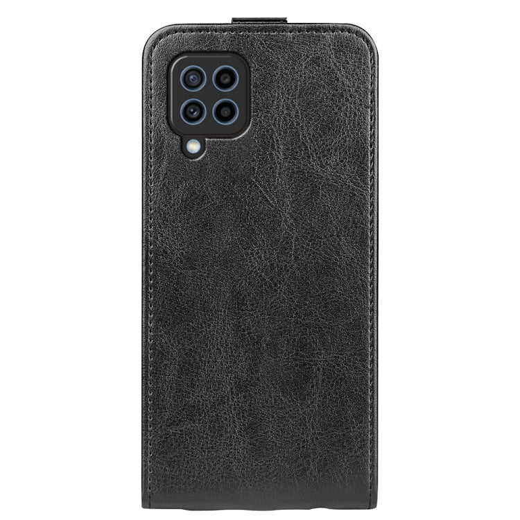 For Samsung Galaxy F22 R64 Texture Single Vertical Flip Leather Protective Case with Card Slots & Photo Frame
