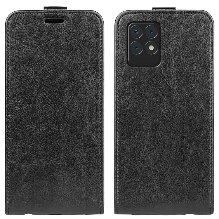 For OPPO Realme 8i R64 Texture Single Vertical Flip Leather Protective Case with Card Slots & Photo Frame