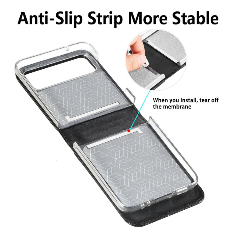 For Samsung Galaxy Z Flip 5G Diagonal Lanyard Embossed Card Phone Case
