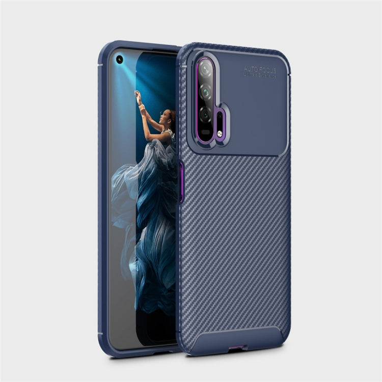 Beetle Series Carbon Fiber Texture Shockproof TPU Case for Huawei Honor 20 Pro