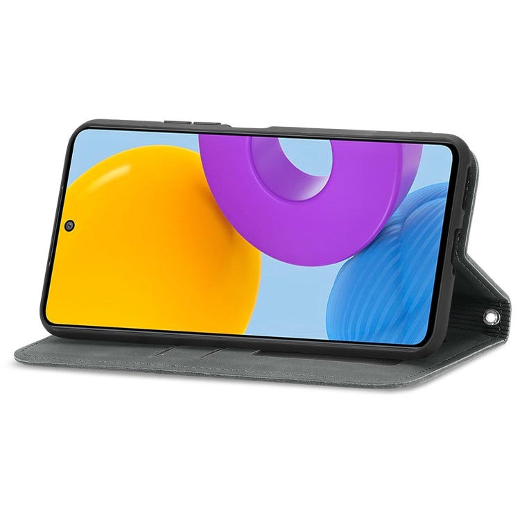 For Samsung Galaxy M52 5G Retro Skin Feel Magnetic Horizontal Flip Leather Case with Holder & Card Slots & Wallet & Photo Frame
