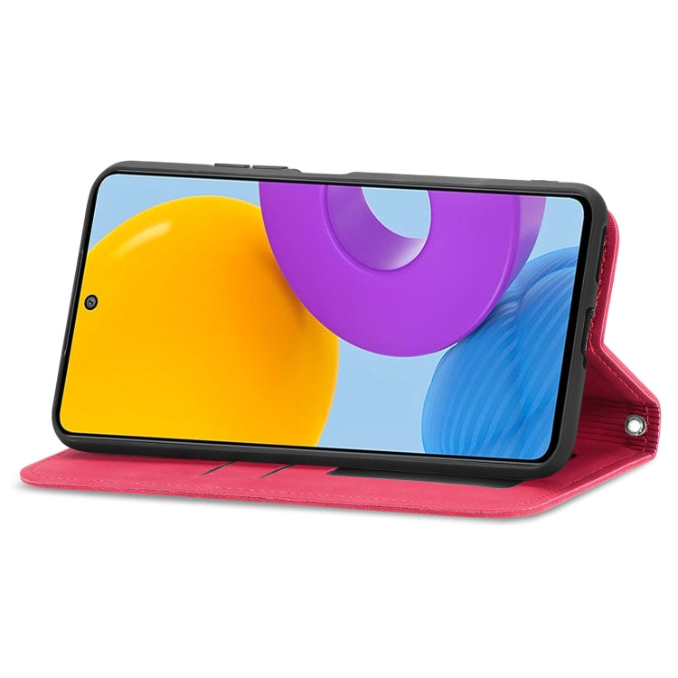 For Samsung Galaxy M52 5G Retro Skin Feel Magnetic Horizontal Flip Leather Case with Holder & Card Slots & Wallet & Photo Frame