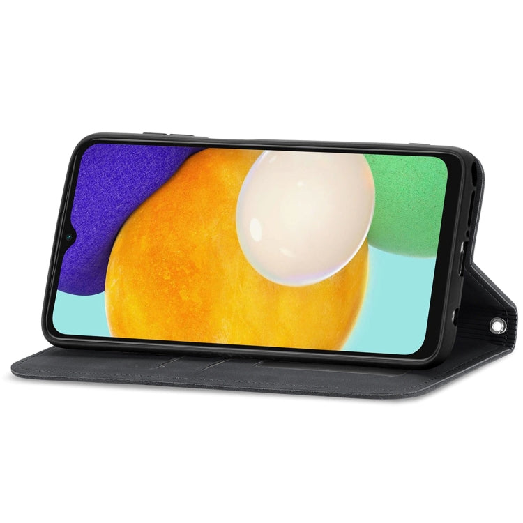 For Samsung Galaxy A13 5G Retro Skin Feel Magnetic Horizontal Flip Leather Case with Holder & Card Slots & Wallet & Photo Frame