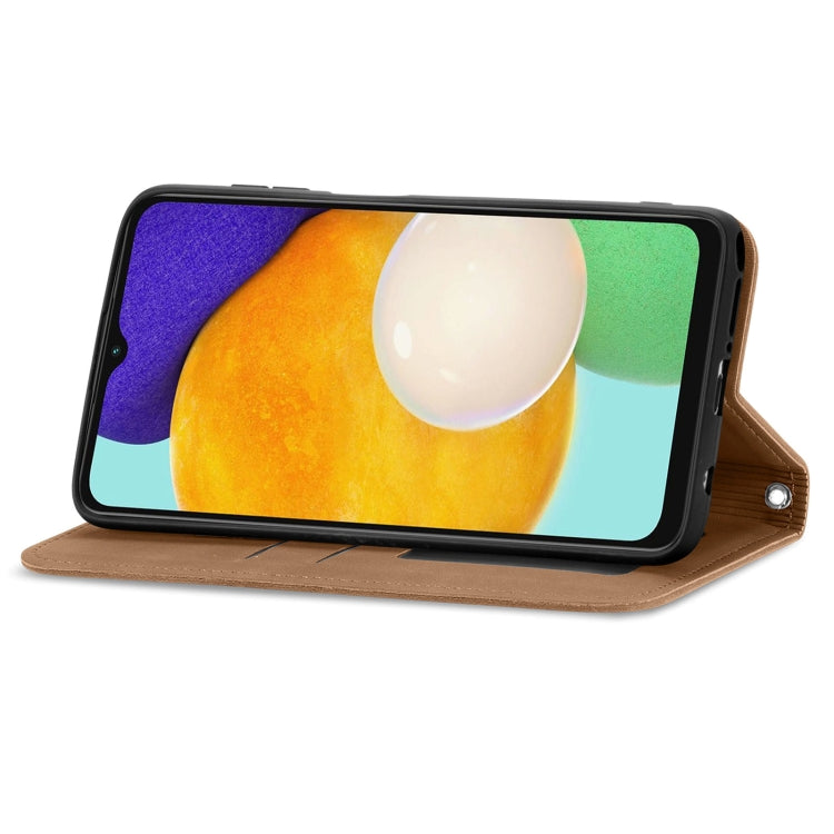 For Samsung Galaxy A13 5G Retro Skin Feel Magnetic Horizontal Flip Leather Case with Holder & Card Slots & Wallet & Photo Frame
