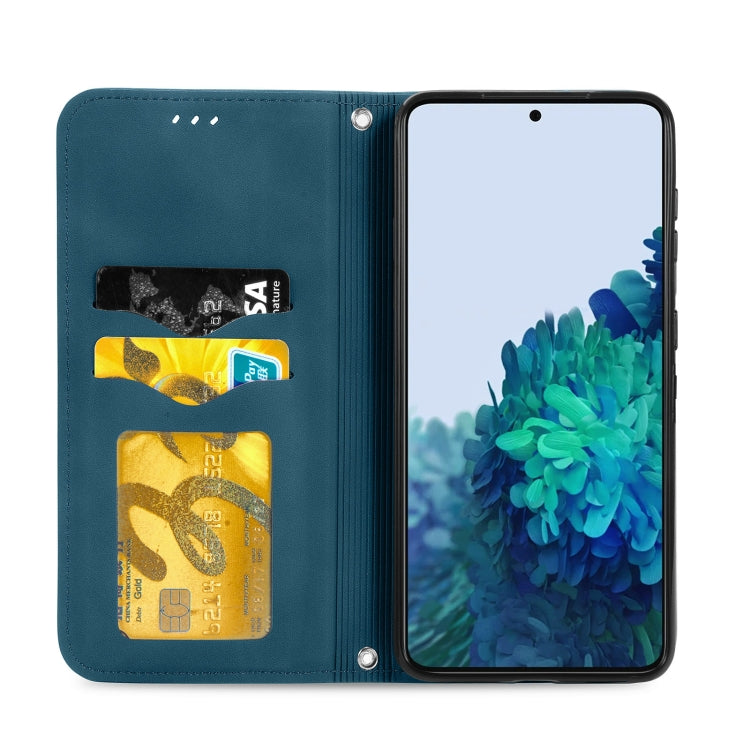 For Samsung Galaxy S22+ 5G Retro Skin Feel Magnetic Horizontal Flip Leather Case with Holder & Card Slots & Wallet & Photo Frame
