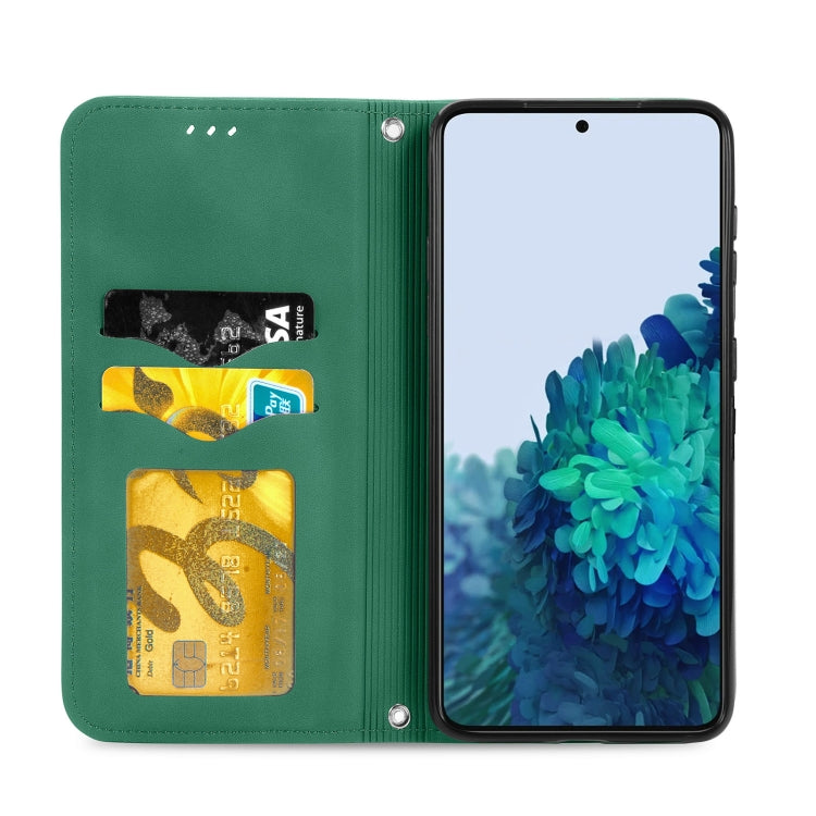 For Samsung Galaxy S22+ 5G Retro Skin Feel Magnetic Horizontal Flip Leather Case with Holder & Card Slots & Wallet & Photo Frame