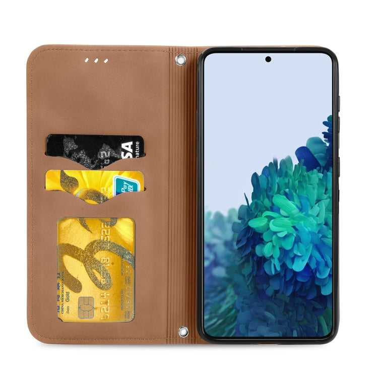 For Samsung Galaxy S22+ 5G Retro Skin Feel Magnetic Horizontal Flip Leather Case with Holder & Card Slots & Wallet & Photo Frame