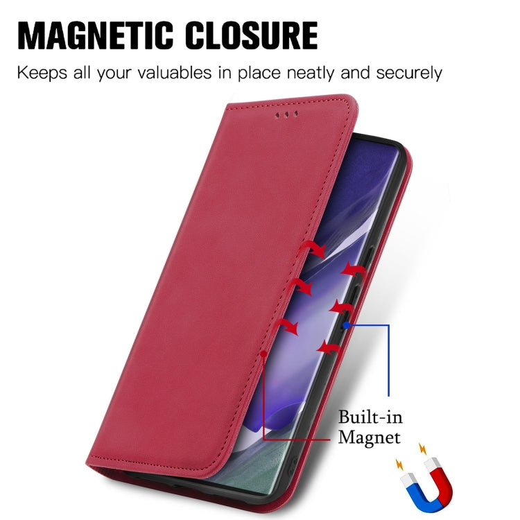 For Samsung Galaxy S22 Ultra 5G Retro Skin Feel Magnetic Horizontal Flip Leather Case with Holder & Card Slots & Wallet & Photo Frame