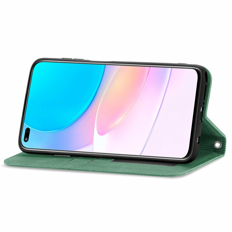 For Huawei nova 8i Retro Skin Feel Magnetic Horizontal Flip Leather Case with Holder & Card Slots & Wallet & Photo Frame