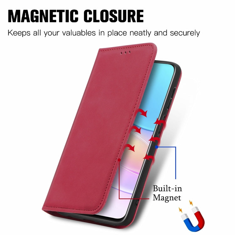 For Huawei nova 8i Retro Skin Feel Magnetic Horizontal Flip Leather Case with Holder & Card Slots & Wallet & Photo Frame