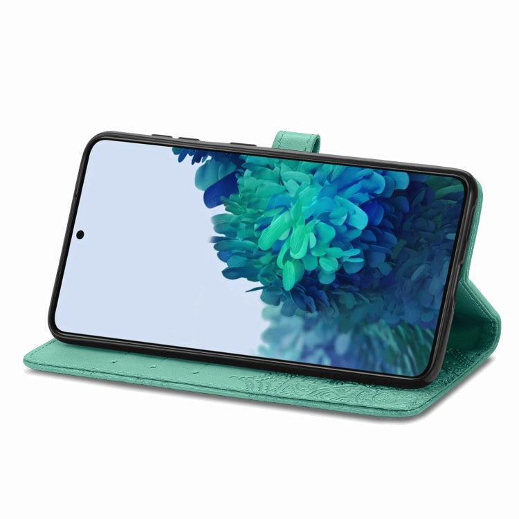 For Samsung Galaxy S22+ 5G Mandala Flower Embossed Horizontal Flip Leather Case with Holder & Card Slots & Wallet & Lanyard