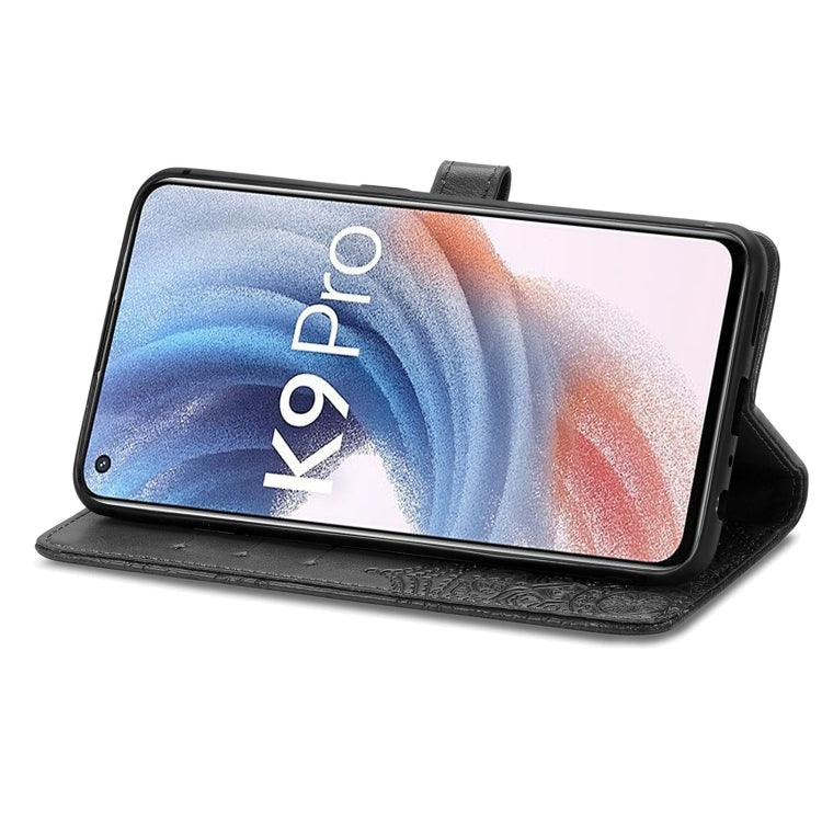 For OPPO  K9 Pro Mandala Flower Embossed Horizontal Flip Leather Case with Holder & Card Slots & Wallet & Lanyard