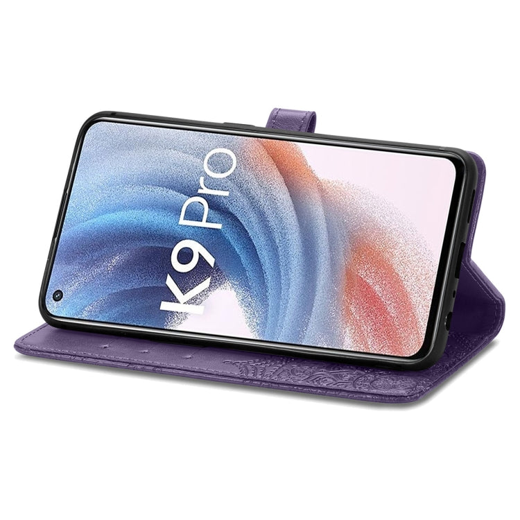 For OPPO  K9 Pro Mandala Flower Embossed Horizontal Flip Leather Case with Holder & Card Slots & Wallet & Lanyard