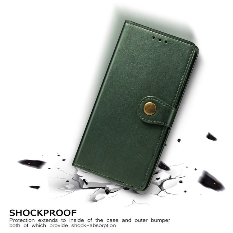 For Samsung Galaxy S22 5G Solid Color Leather Buckle Phone Case