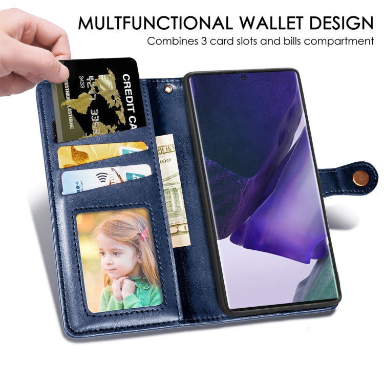 For Samsung Galaxy S22 Ultra 5G Solid Color Leather Buckle Phone Case