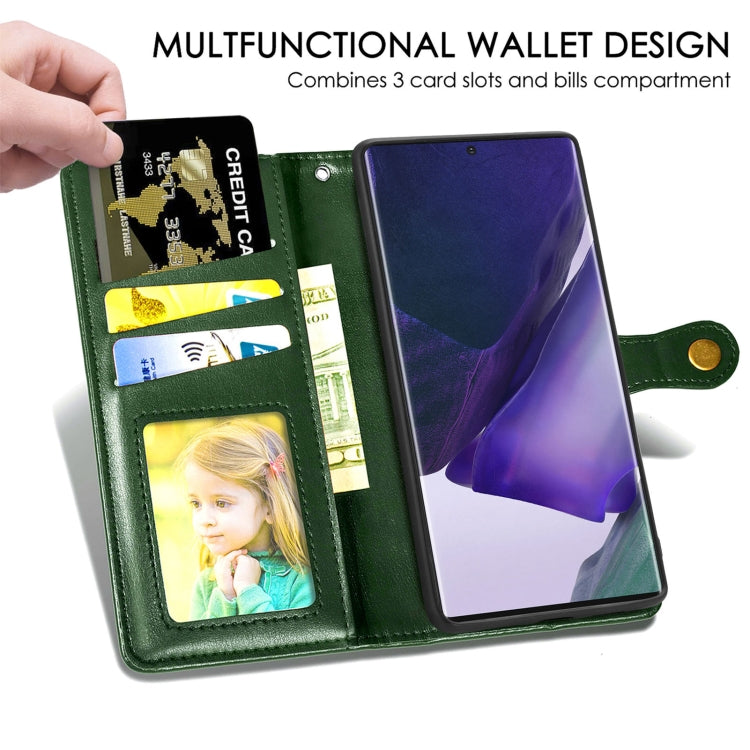 For Samsung Galaxy S22 Ultra 5G Solid Color Leather Buckle Phone Case