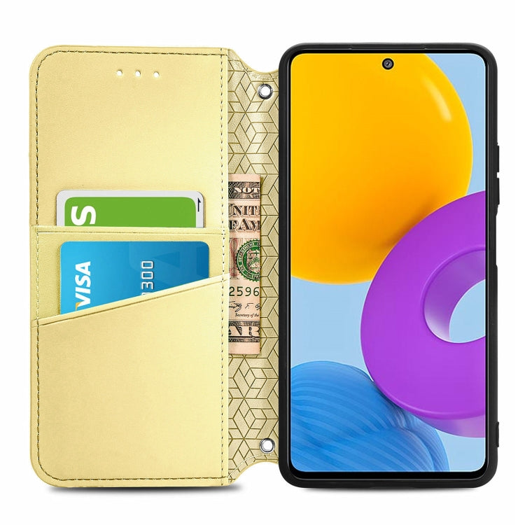 For Samsung Galaxy M52 5G Blooming Mandala Embossed Magnetic Horizontal Flip Leather Case with Holder & Card Slots & Wallet