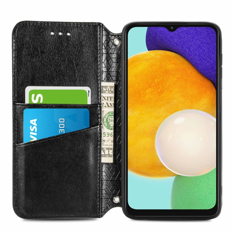For Samsung Galaxly A13 5G Blooming Mandala Embossed Magnetic Horizontal Flip Leather Case with Holder & Card Slots & Wallet