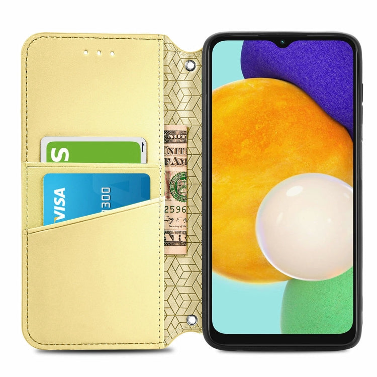 For Samsung Galaxly A13 5G Blooming Mandala Embossed Magnetic Horizontal Flip Leather Case with Holder & Card Slots & Wallet
