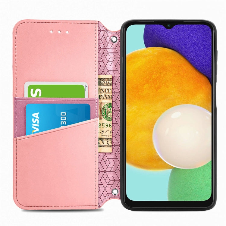 For Samsung Galaxly A13 5G Blooming Mandala Embossed Magnetic Horizontal Flip Leather Case with Holder & Card Slots & Wallet