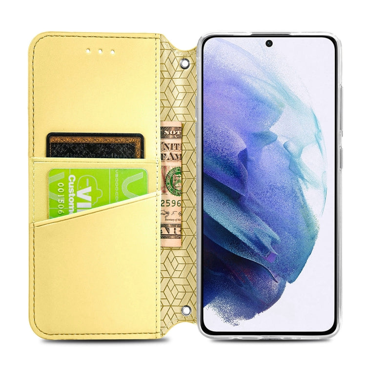 For Samsung Galaxy S22 5G Blooming Mandala Embossed Magnetic Horizontal Flip Leather Case with Holder & Card Slots & Wallet