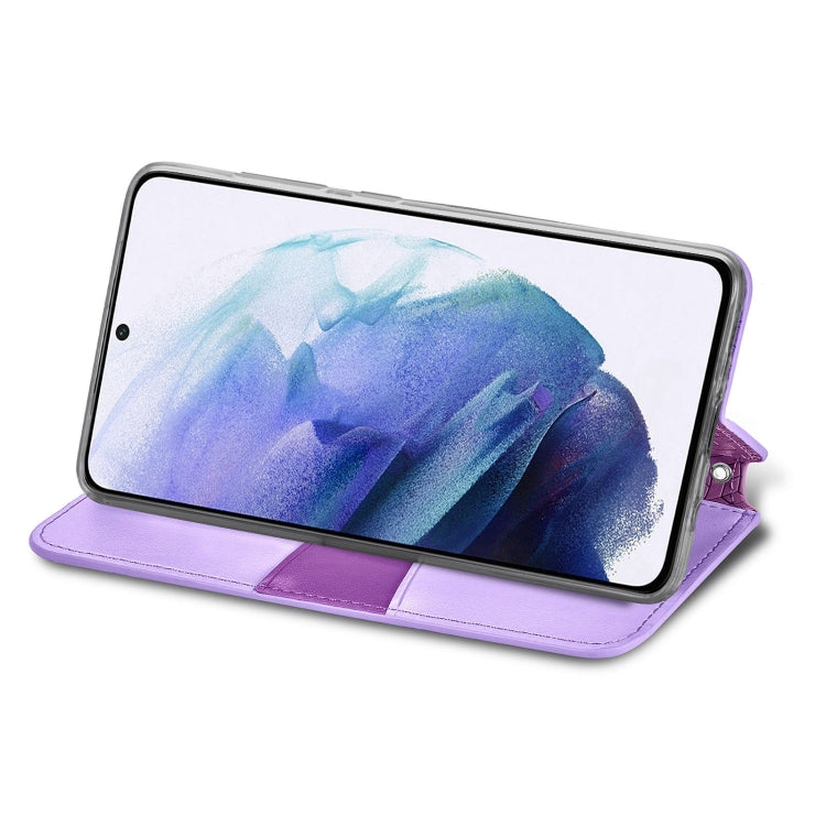 For Samsung Galaxy S22+ 5G Blooming Mandala Embossed Magnetic Horizontal Flip Leather Case with Holder & Card Slots & Wallet