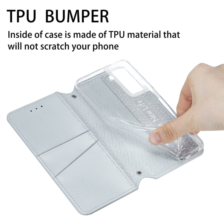 For Samsung Galaxy S22+ 5G Blooming Mandala Embossed Magnetic Horizontal Flip Leather Case with Holder & Card Slots & Wallet