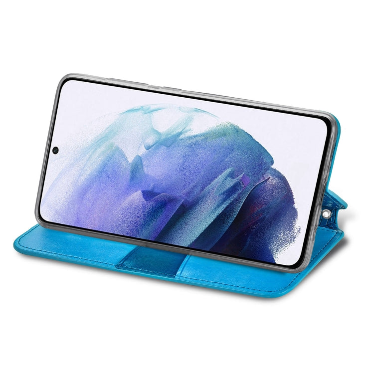 For Samsung Galaxy S22+ 5G Blooming Mandala Embossed Magnetic Horizontal Flip Leather Case with Holder & Card Slots & Wallet