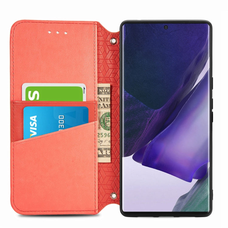 For Samsung Galaxy S22 Ultra 5G Blooming Mandala Embossed Magnetic Horizontal Flip Leather Case with Holder & Card Slots & Wallet
