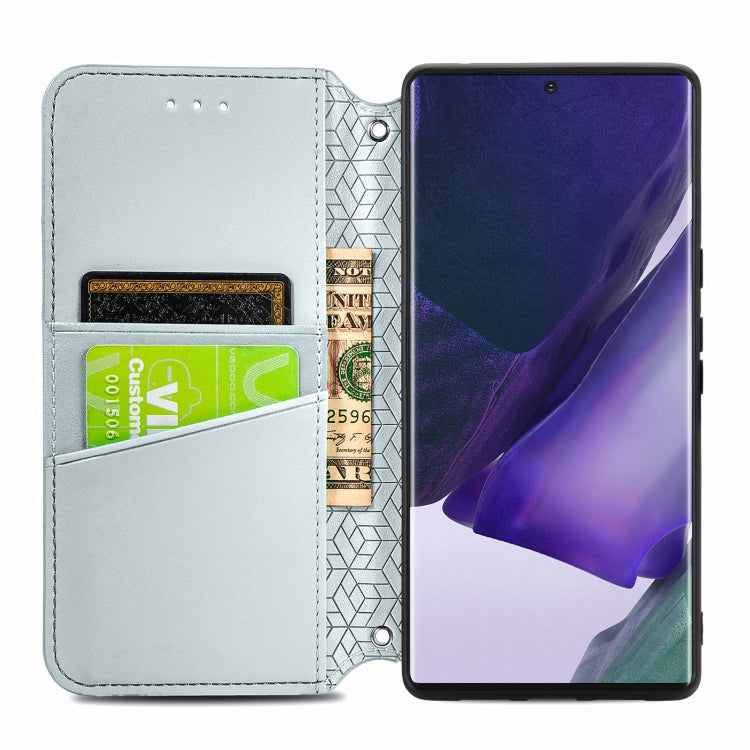 For Samsung Galaxy S22 Ultra 5G Blooming Mandala Embossed Magnetic Horizontal Flip Leather Case with Holder & Card Slots & Wallet