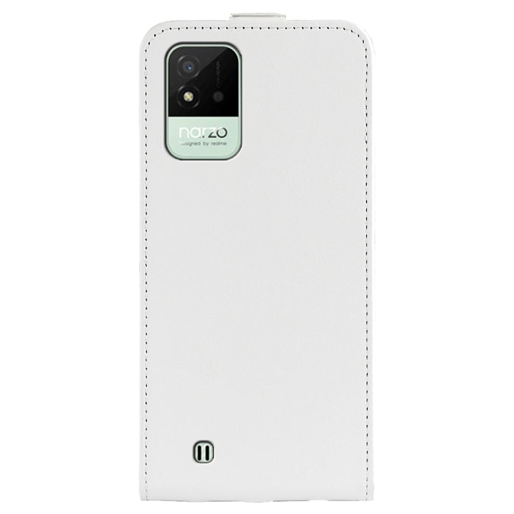 For OPPO Realme Narzo 50i R64 Texture Vertical Flip Leather Case with Card Slots & Photo Frame