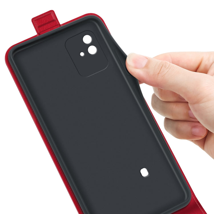 For OPPO Realme Narzo 50i R64 Texture Vertical Flip Leather Case with Card Slots & Photo Frame