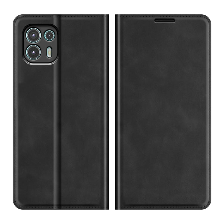 For Motorola Edge 20 lite Retro-skin Business Magnetic Suction Phone Leather Case with Holder & Card Slots & Wallet