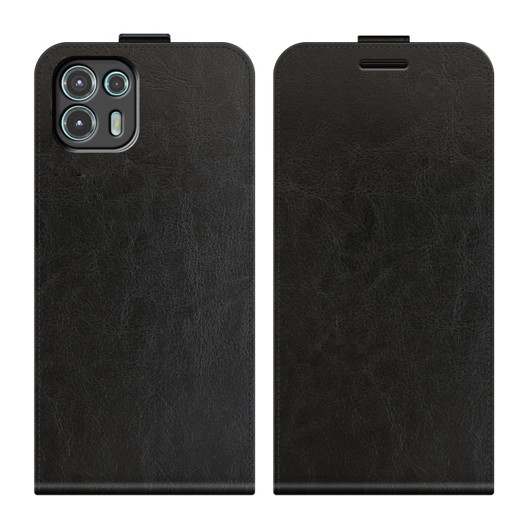 For Motorola Edge 20 lite R64 Texture Single Vertical Flip Leather Phone Protective Case with Card Slots & Photo Frame