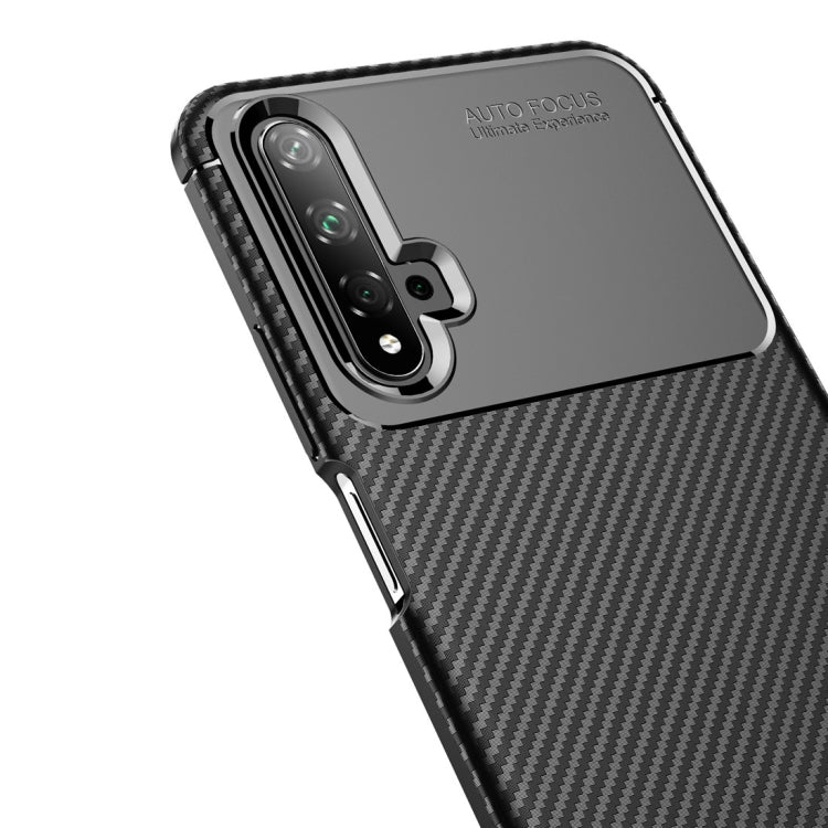 Beetle Series Carbon Fiber Texture Shockproof TPU Case for Huawei Honor 20