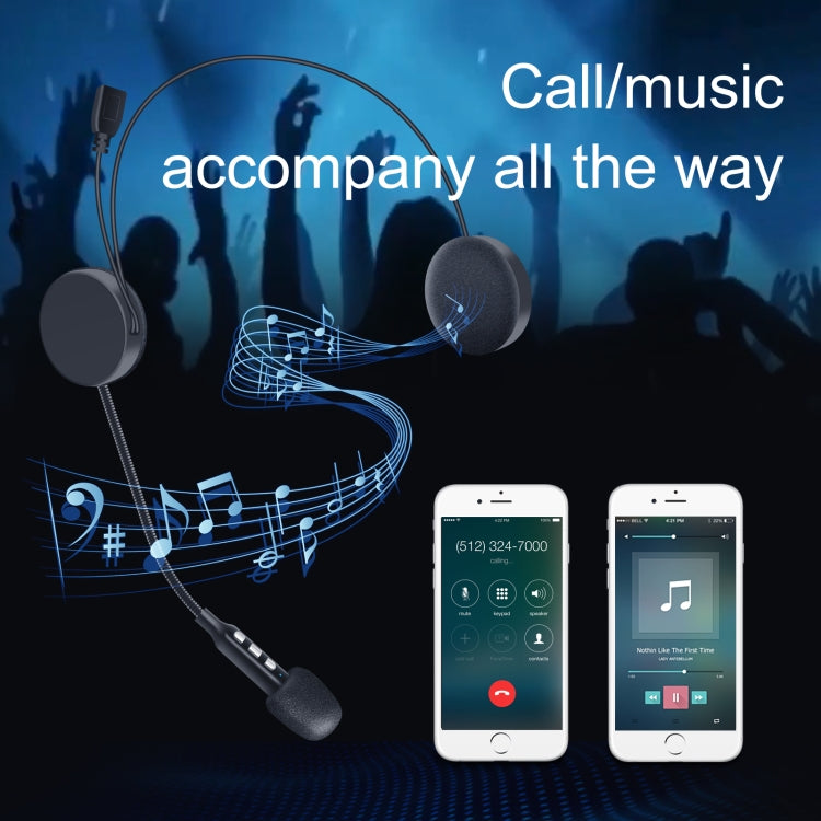 JD-MH06 Motorcycle Helmet Bluetooth Navigation Noise Reduction Headset