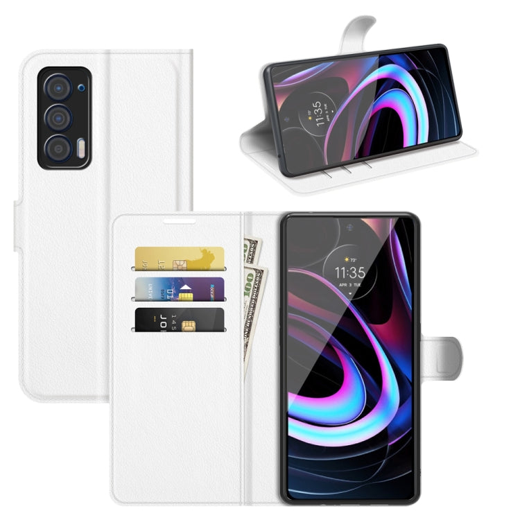 For Motorola Edge 2021 Litchi Texture Horizontal Flip Phone Protective Case with Holder & Card Slots & Wallet