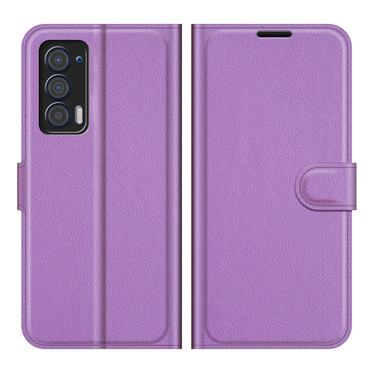 For Motorola Edge 2021 Litchi Texture Horizontal Flip Phone Protective Case with Holder & Card Slots & Wallet