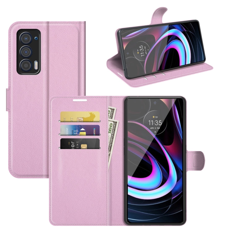 For Motorola Edge 2021 Litchi Texture Horizontal Flip Phone Protective Case with Holder & Card Slots & Wallet