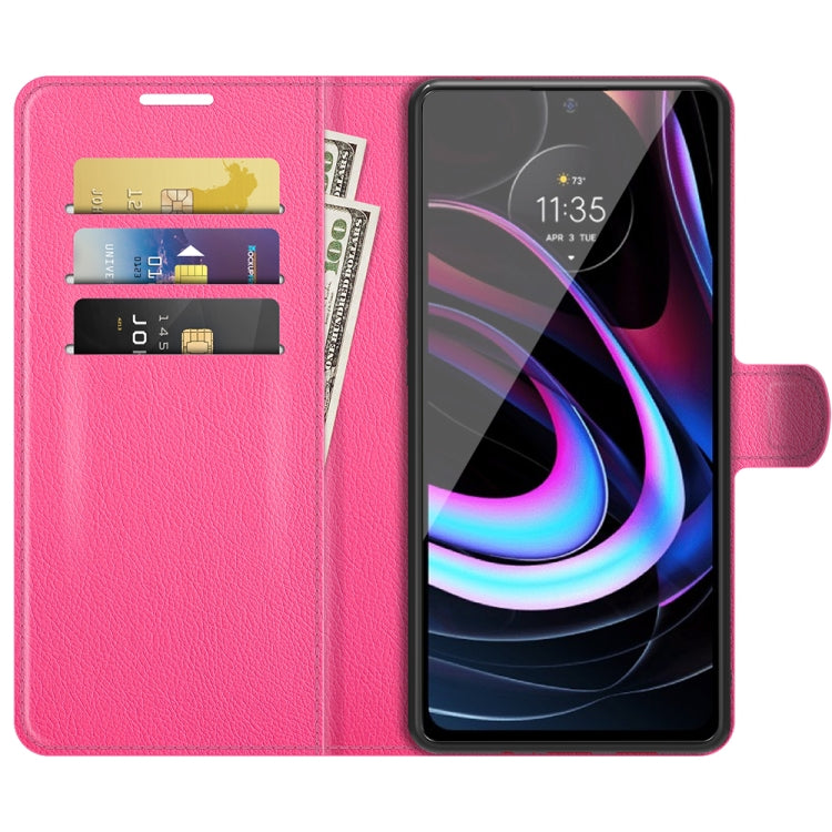 For Motorola Edge 2021 Litchi Texture Horizontal Flip Phone Protective Case with Holder & Card Slots & Wallet