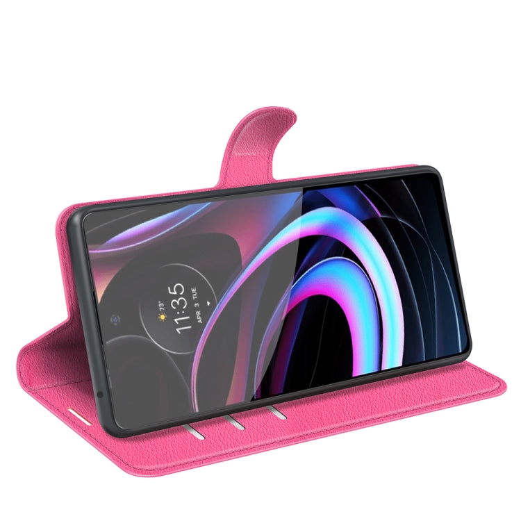 For Motorola Edge 2021 Litchi Texture Horizontal Flip Phone Protective Case with Holder & Card Slots & Wallet