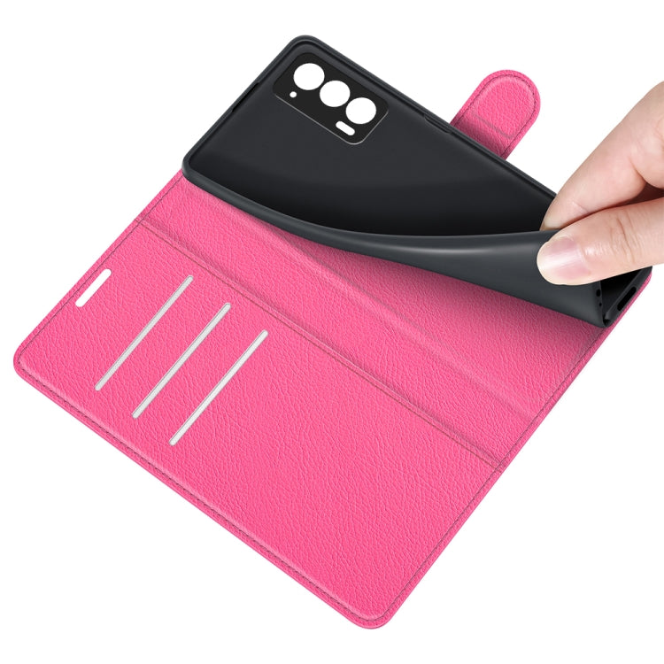 For Motorola Edge 2021 Litchi Texture Horizontal Flip Phone Protective Case with Holder & Card Slots & Wallet
